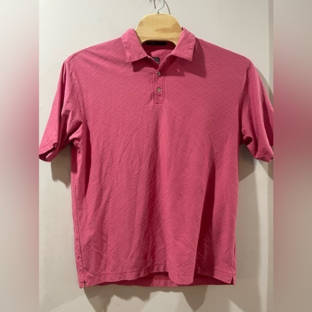 Tiger Woods Collection Nike‎ DriFit Golf Polo Sz XL Pink